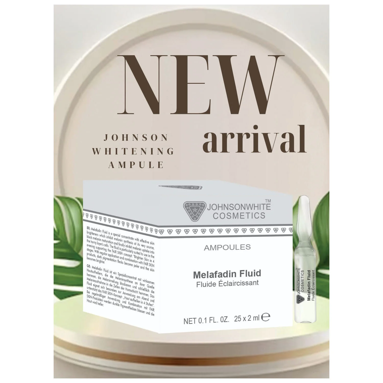 Johnson White Cosmetics Melafadin Fluid Ampoules 2ml