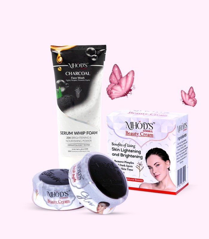 Mhods 2 Beauty Creams + Charcoal Facial Foam Deal