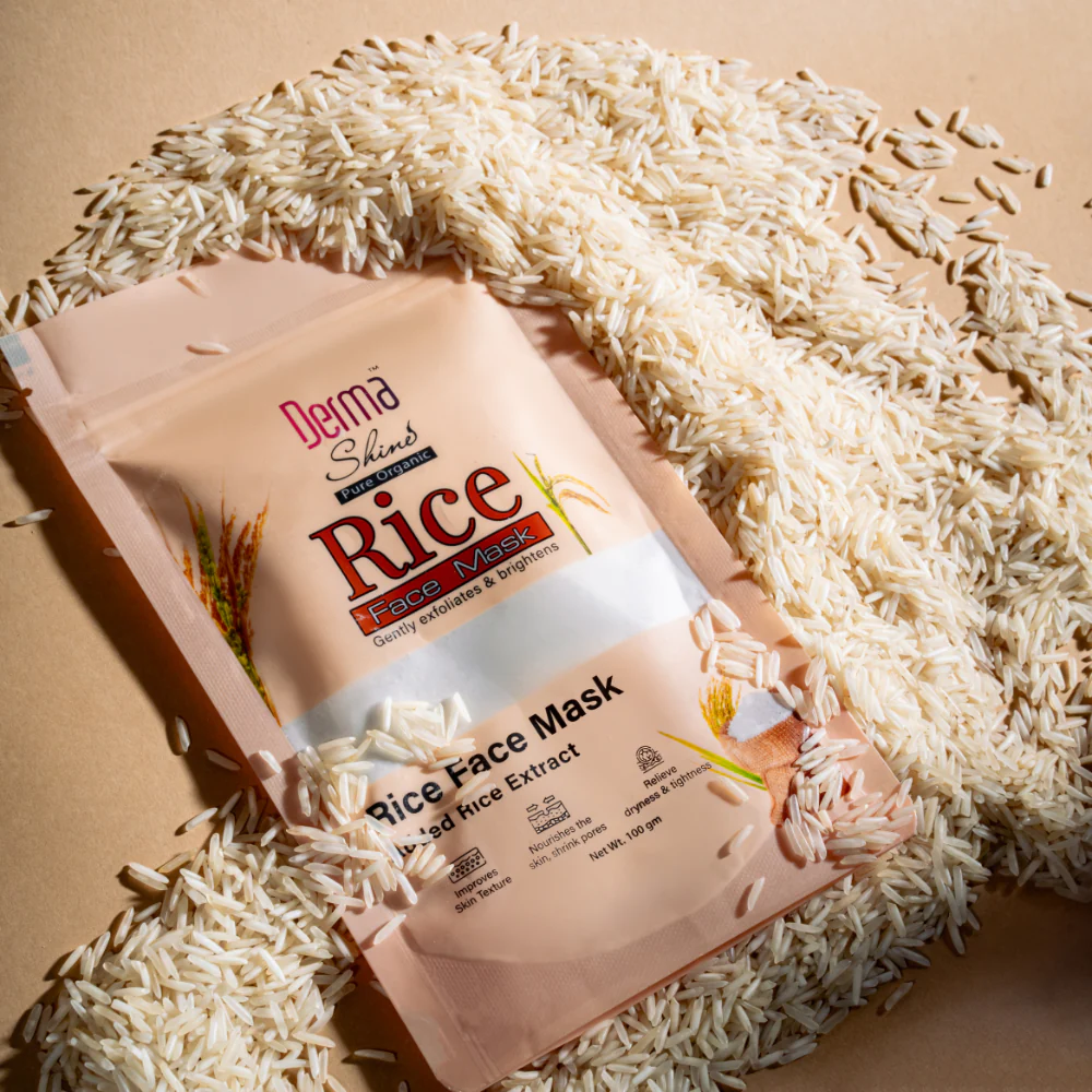 Derma Shine Rice Face Mask Powder 100g