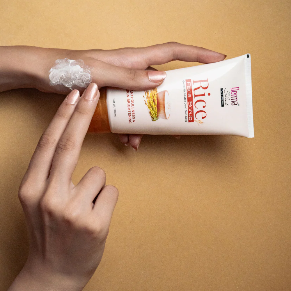 Derma Shine Rice Face Scrub 120ml - Image 4