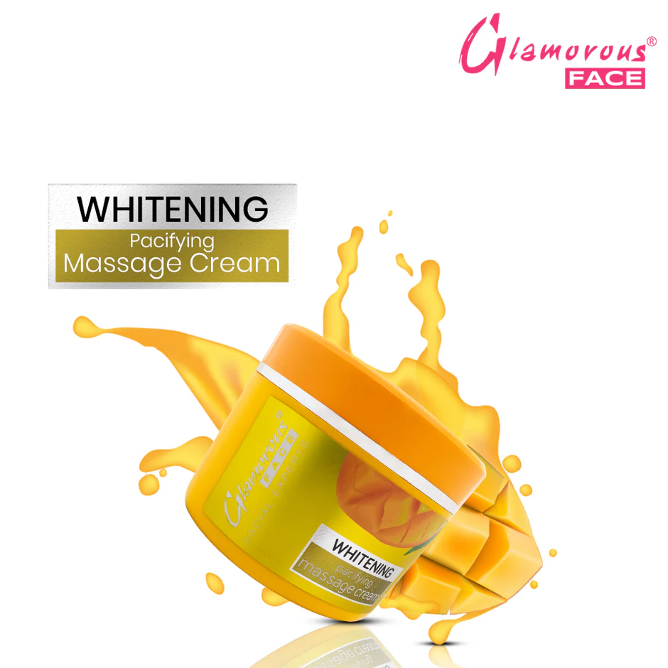 Glamorous Face Whitening Pacifying Massage Cream (JAR 500ML)