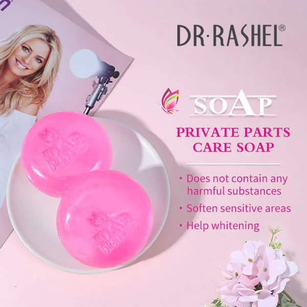 Dr.Rashel Whitening Soap for Body and Private Parts for Girls & Women - 100gms - Image 2