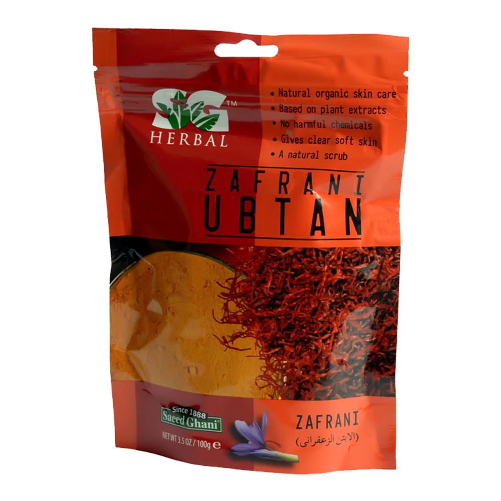 Saeed Ghani Zafrani Ubtan 100g Pouch
