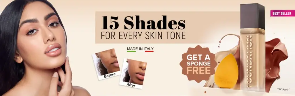 Glamorous face makeup